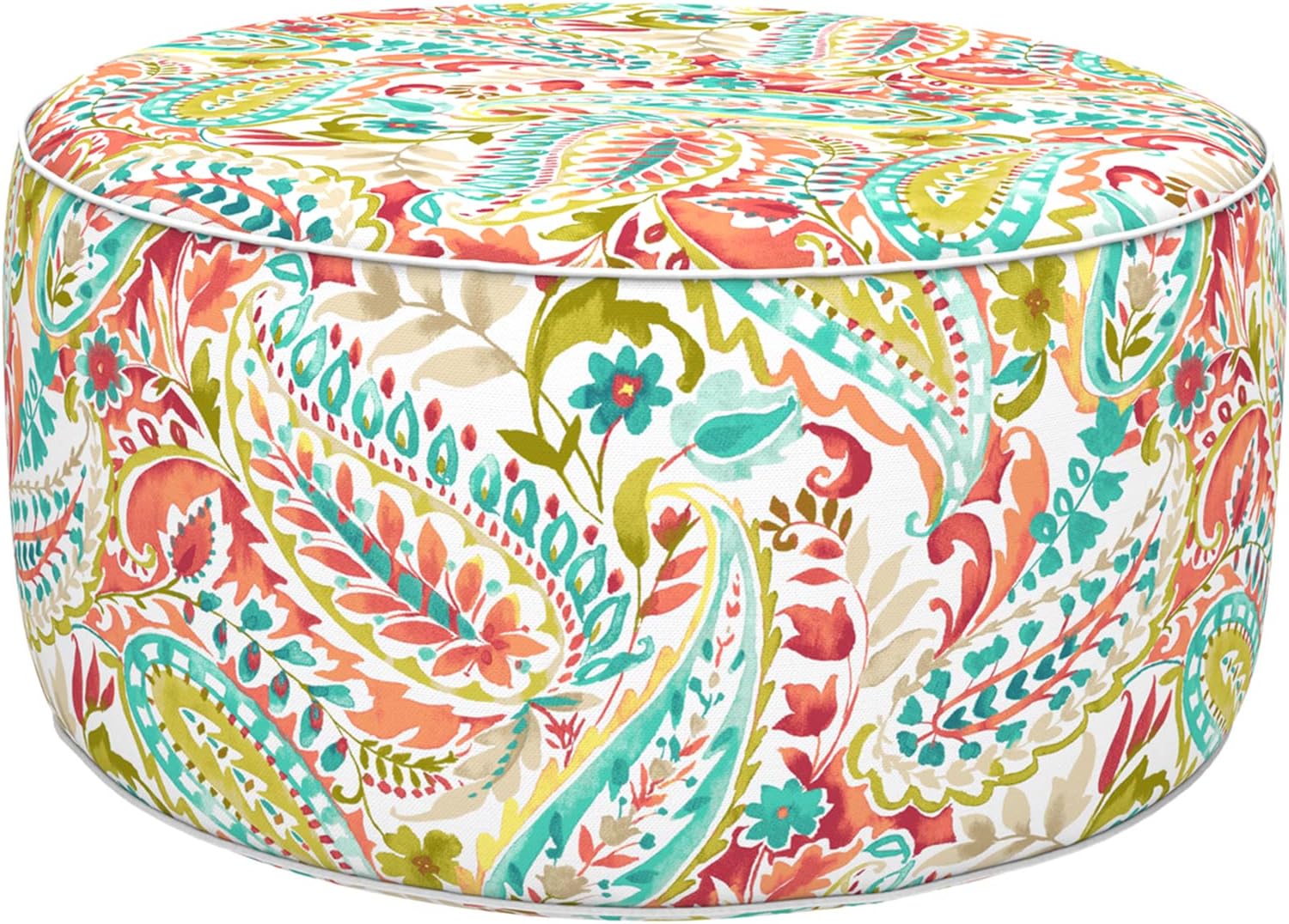 LVTXIII Inflatable Ottoman for Indoor and Outdoor Use, 31in