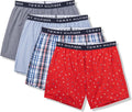Tommy Hilfiger mens Cotton Classic 4-pack Woven Boxer - Breathable
