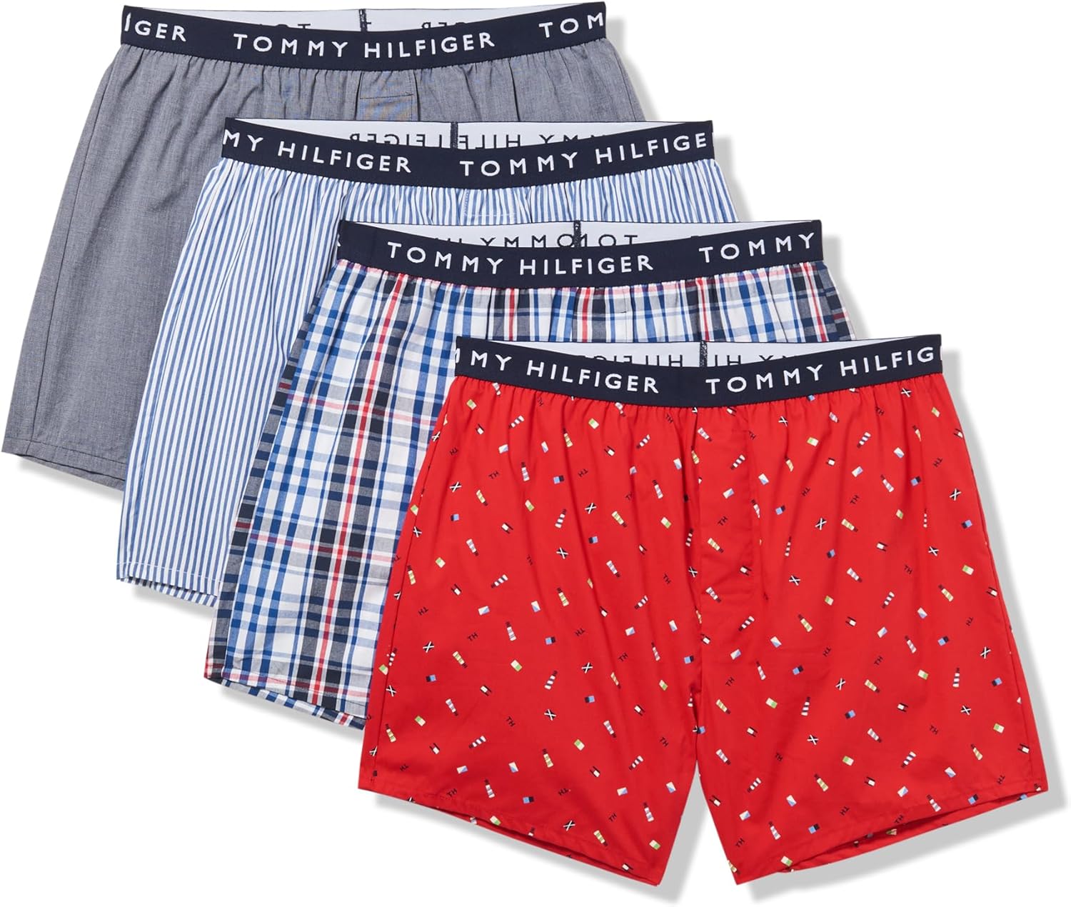Tommy Hilfiger Cotton Classic 4-Pack Woven Boxer for Men