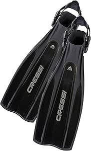 Cressi Pro Light Open Heel Scuba Diving Fins for All Levels