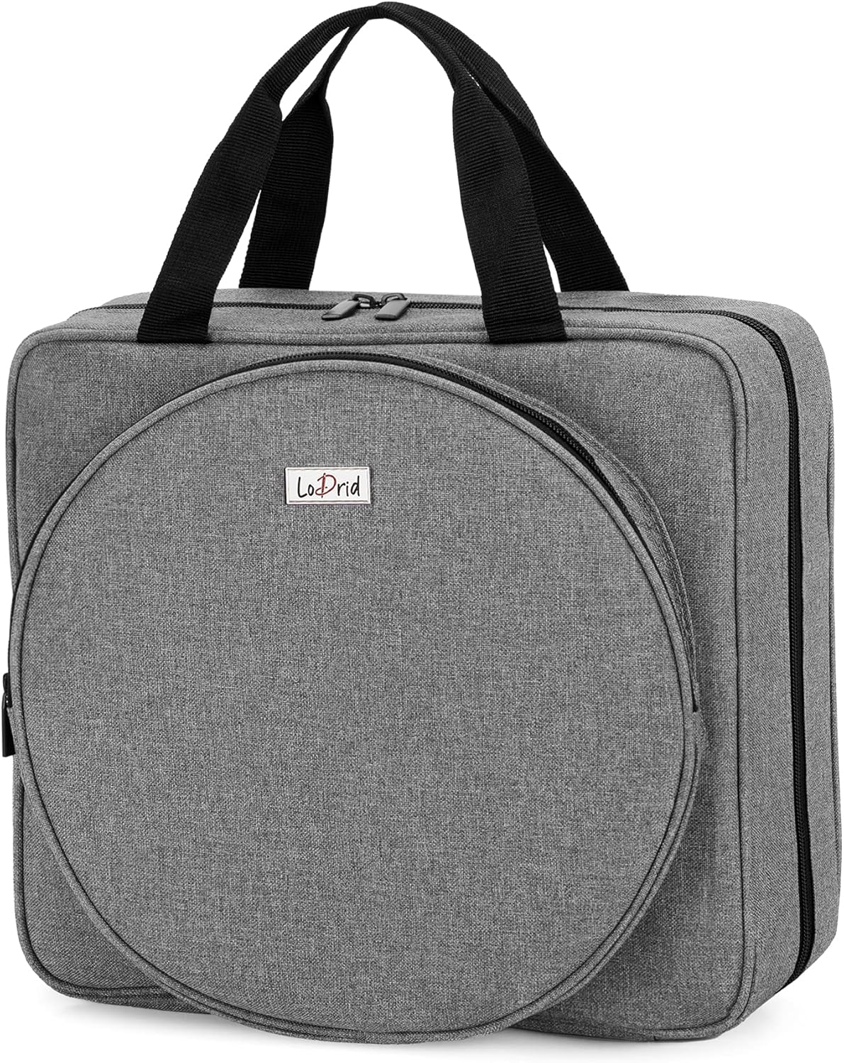 LoDrid Embroidery Project Bag for Craft Supplies Storage
