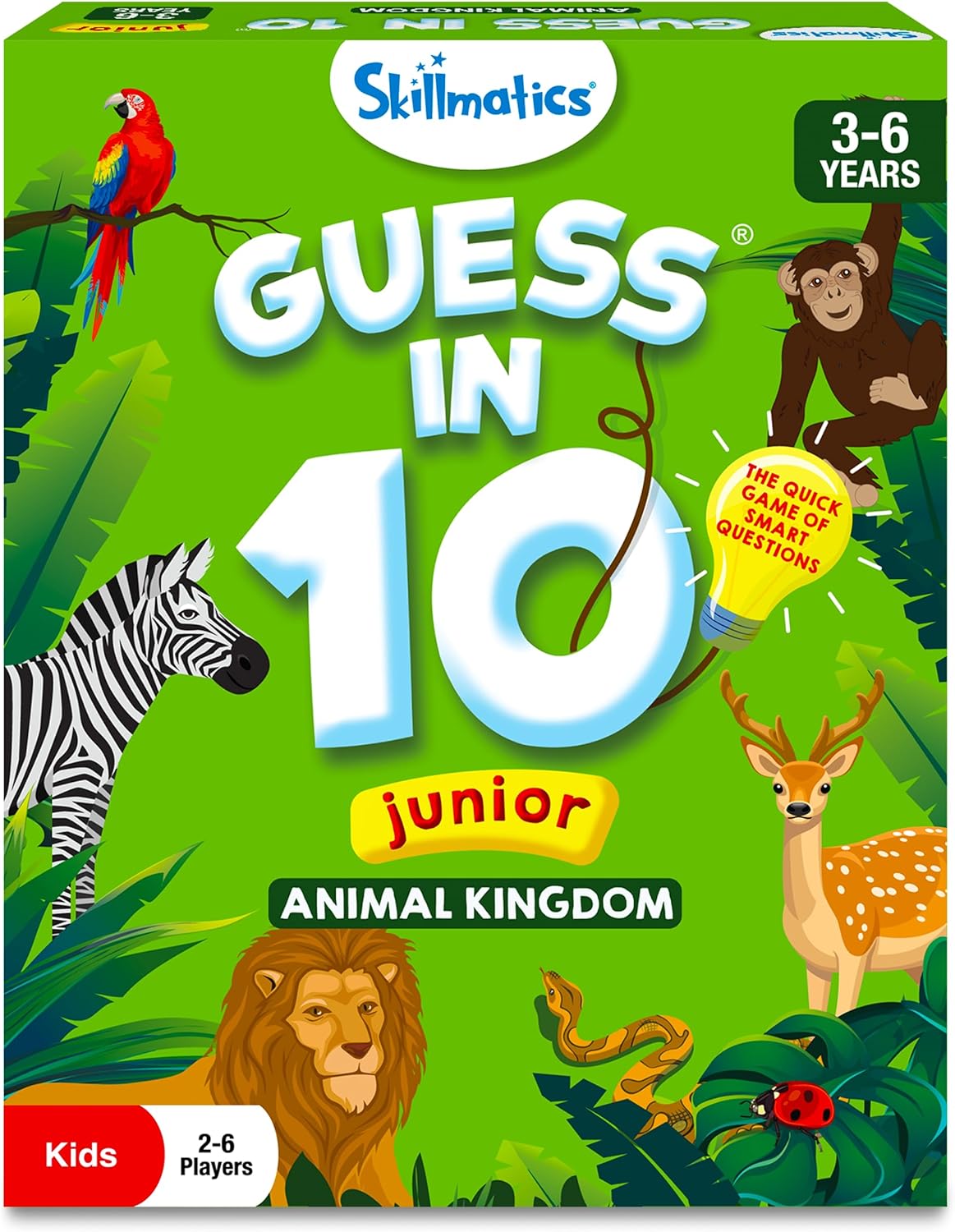 Skillmatics Guess in 10 Junior Animals - Educational Board Game