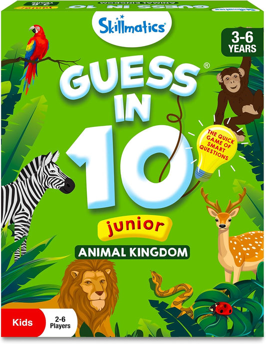 Skillmatics Guess in 10 Junior Animals - Educational Board Game