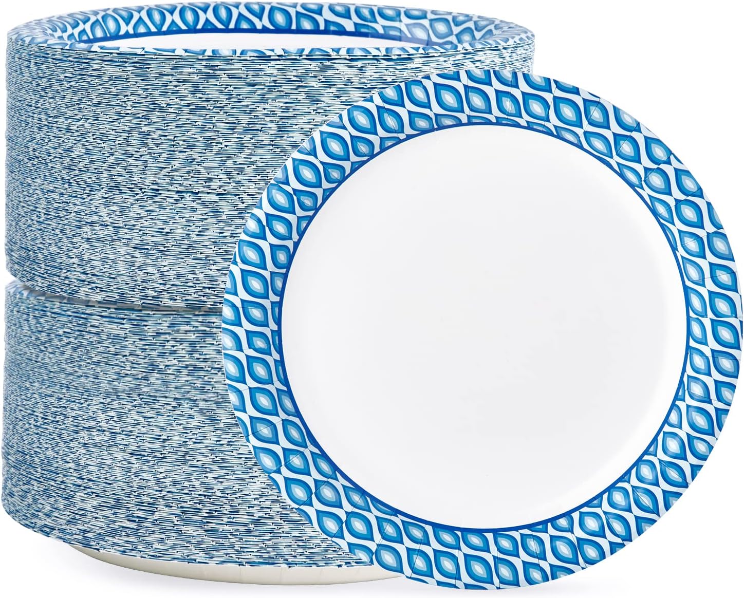 MUCHII 8.375 Inch Disposable Paper Plates for Every Occasion
