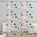 Clear Shower Curtain Tropical Fish PEVA Liner 78in x 72in - Colorful