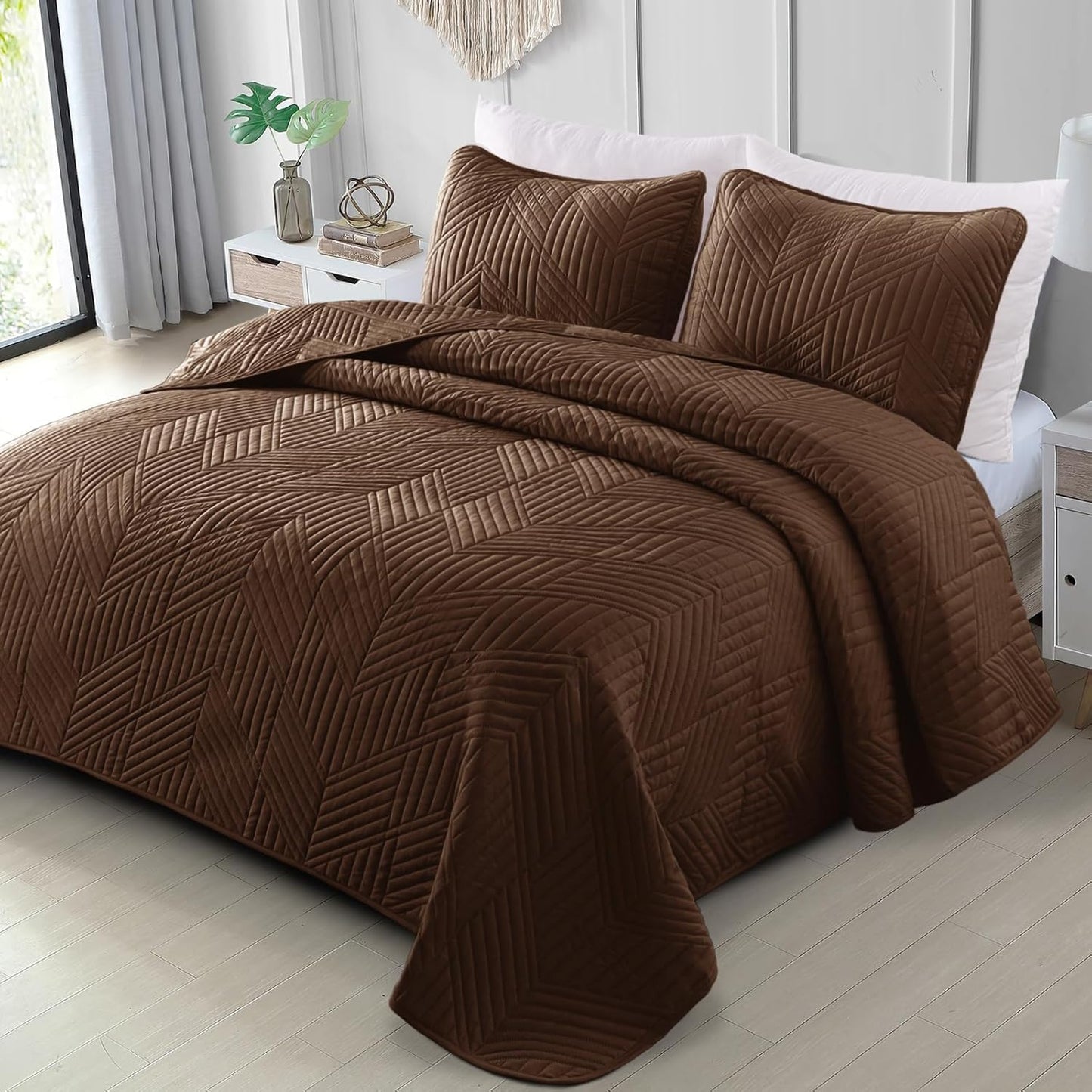 Exclusivo Mezcla Ultrasonic Full Queen Quilt Bedding Set Review