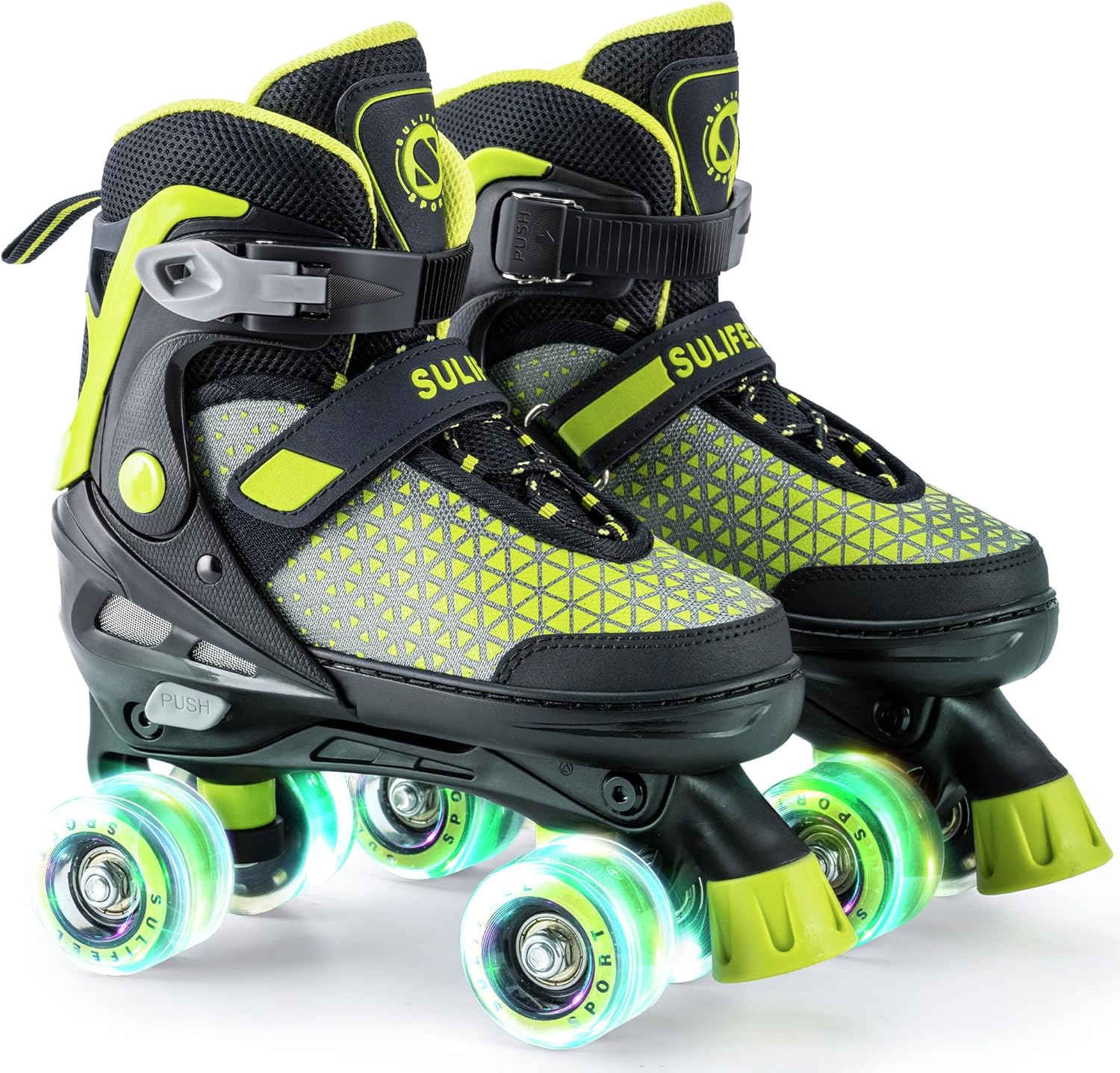 Adjustable Roller Skates for Kids with Light Up Wheels