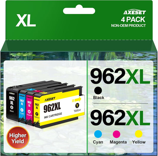 AXESET Compatible HP 962XL Ink Combo Pack - Superior Print Quality