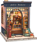 CUTEBEE Book Nook Kit - Jack's Bookery DIY Miniature Bookstore