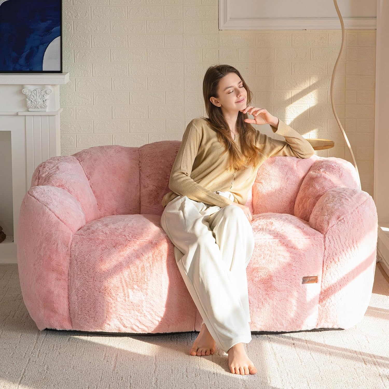 MAXYOYO Floral Shaped Bean Bag Chair for Cozy Living Spaces