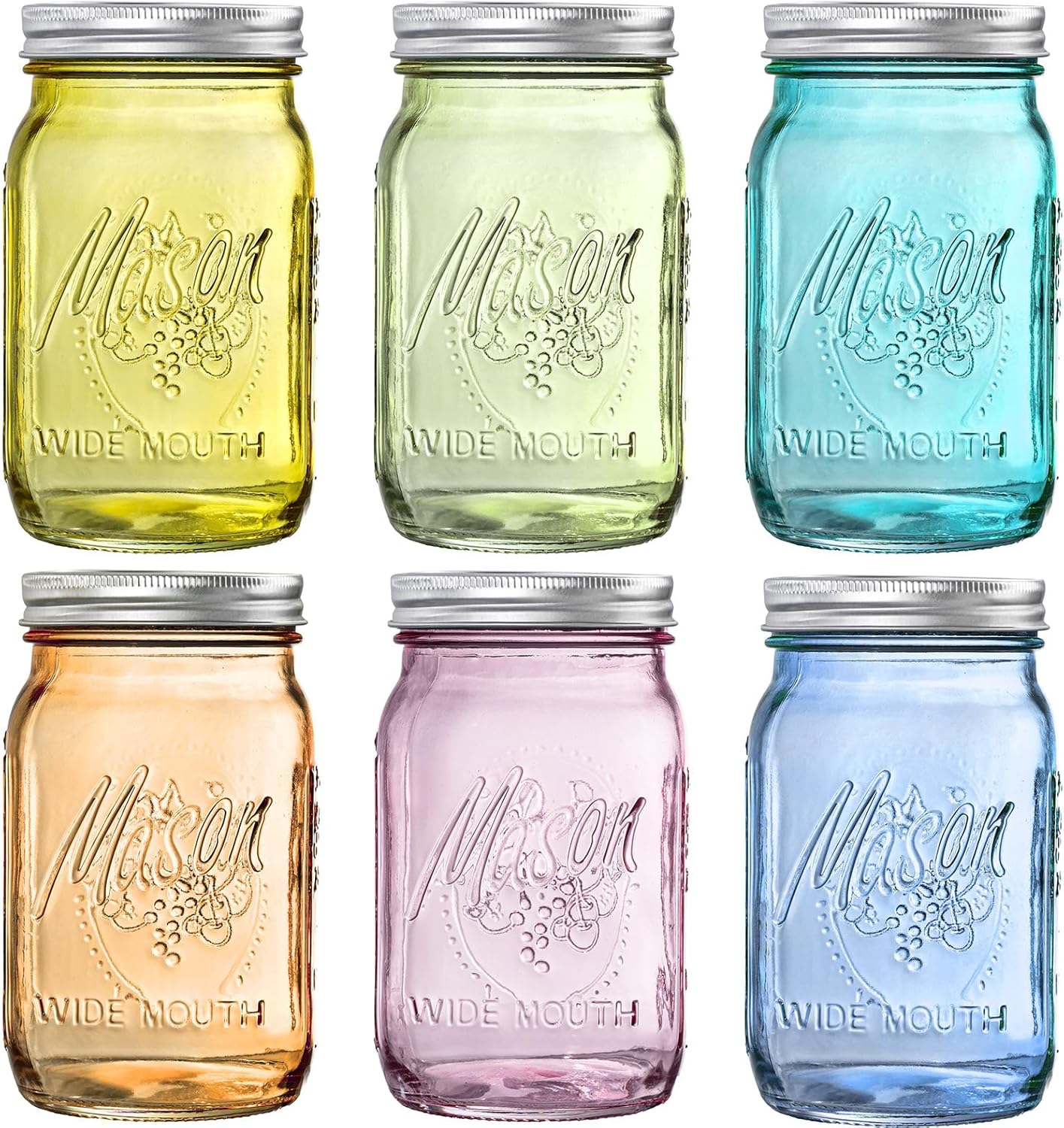 32 Oz Mason Jars for Pickling, Preserving, and DIY Crafts