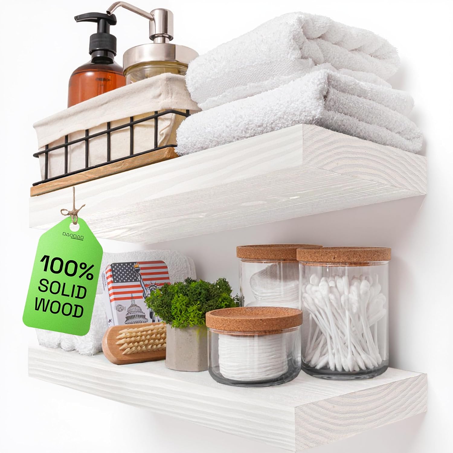 Wood Floating Shelves for Wall - Stylish Storage Solution
