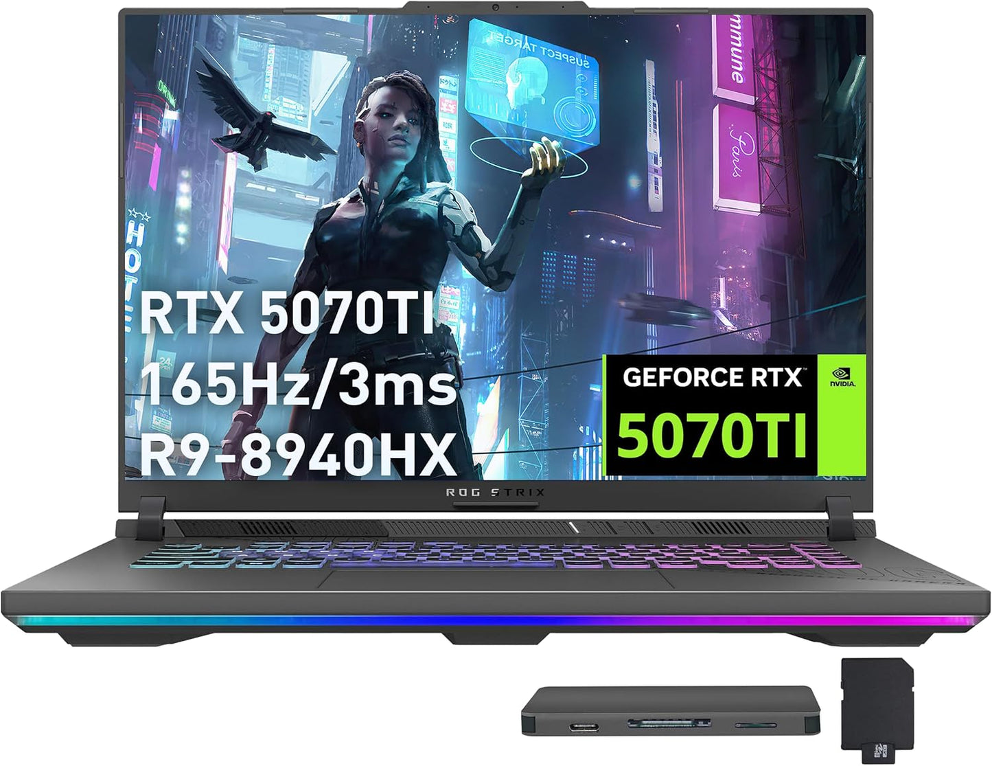 ASUS ROG Strix G16 Gaming Laptop with GeForce RTX 5070 Ti