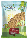 Food to Live Organic Hulled Barley, 15 Pound Bulk - Nutty Whole Grain