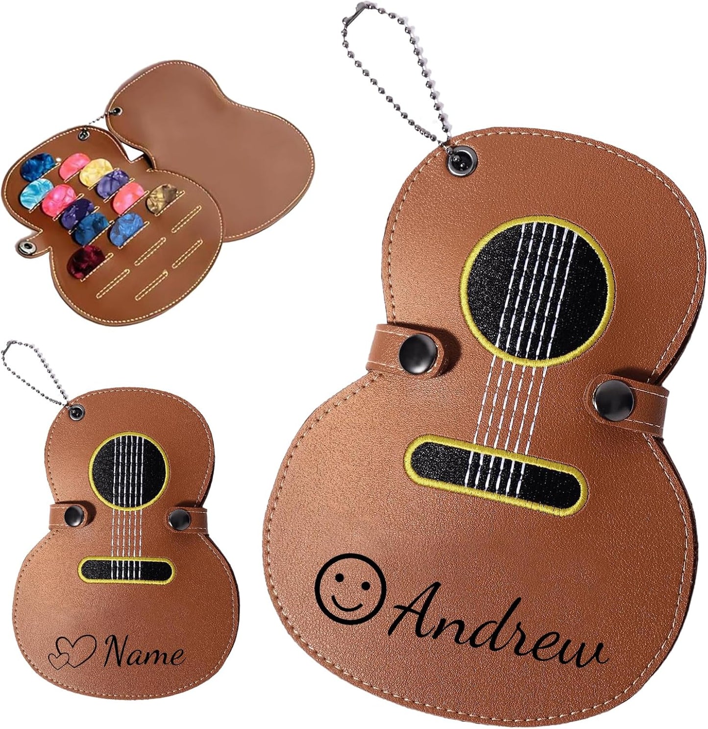 Customized Guitar Pick Case with Personalized Holder - FKF