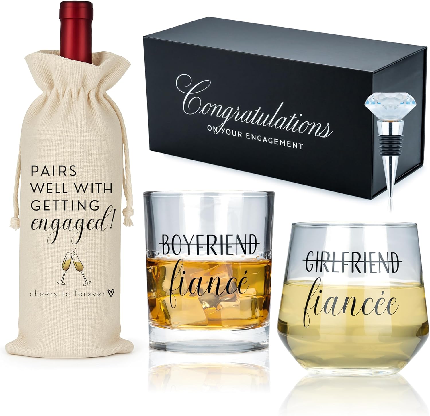 Engagement Gifts for Couples - Mr & Mrs Gift Set for Him & Her