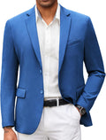 Mens Casual Blazer Slim Fit Knit Sport Coat - Lightweight