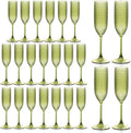 Plastic Champagne Flutes Unbreakable Reusable Wine Glasses - Gatsby