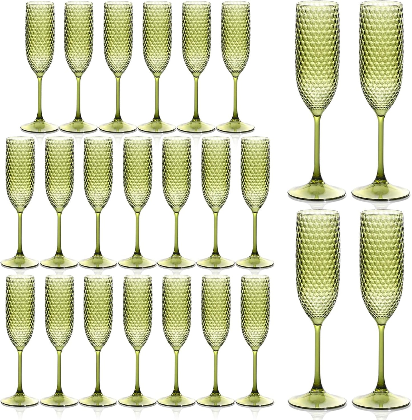 Unbreakable Plastic Champagne Flutes for Elegant Celebrations