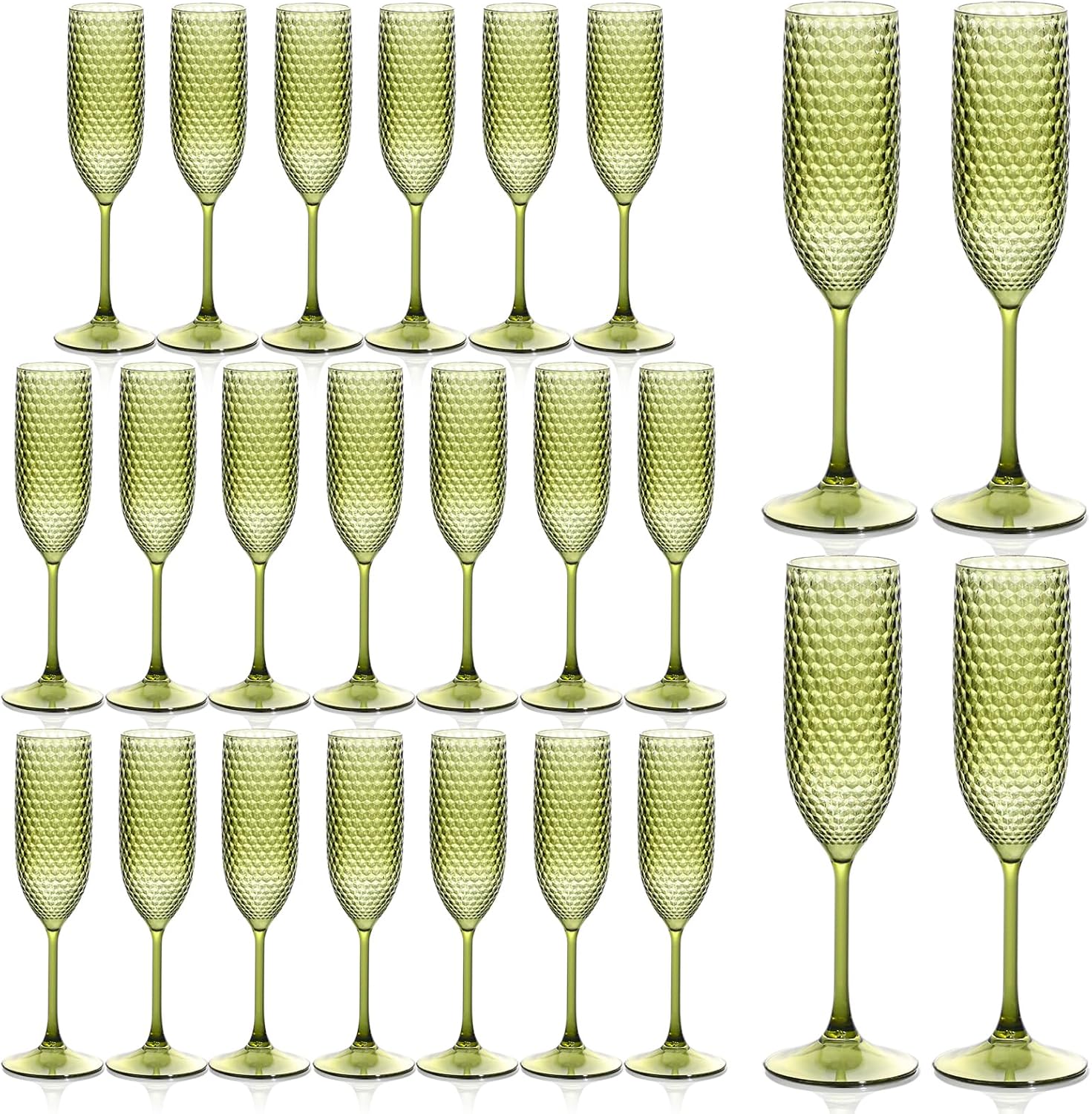 Unbreakable Plastic Champagne Flutes for Elegant Celebrations