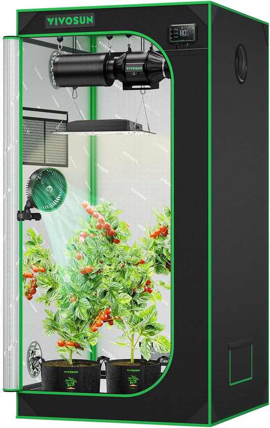 VIVOSUN 32x32x63 Grow Tent with High Reflective Mylar Design