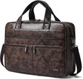 Shrrie Leather Messenger Bag for Men and Women - 16 inch Laptop