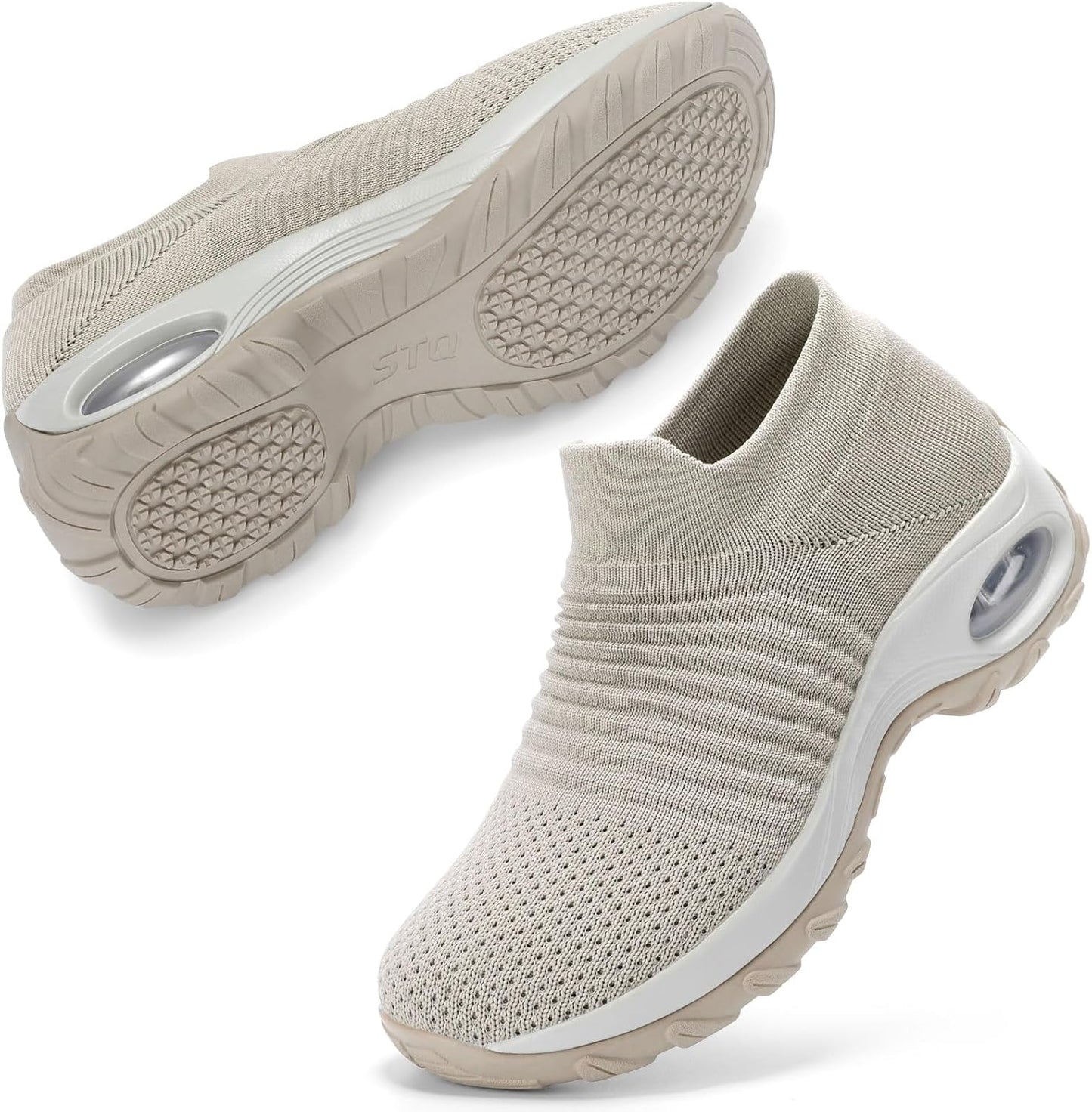 STQ Walking Shoes for Women with Arch Support and Comfort