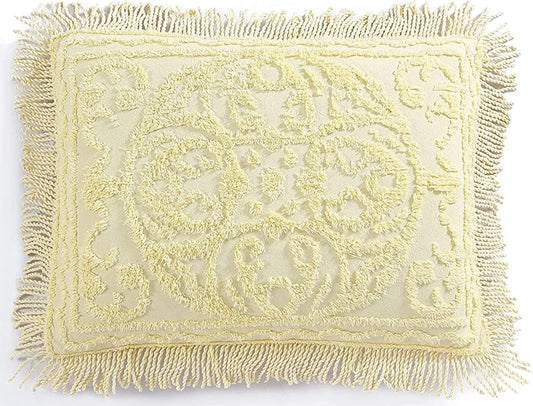 Medallion Chenille Bedspread and Sham Set for Vintage Charm