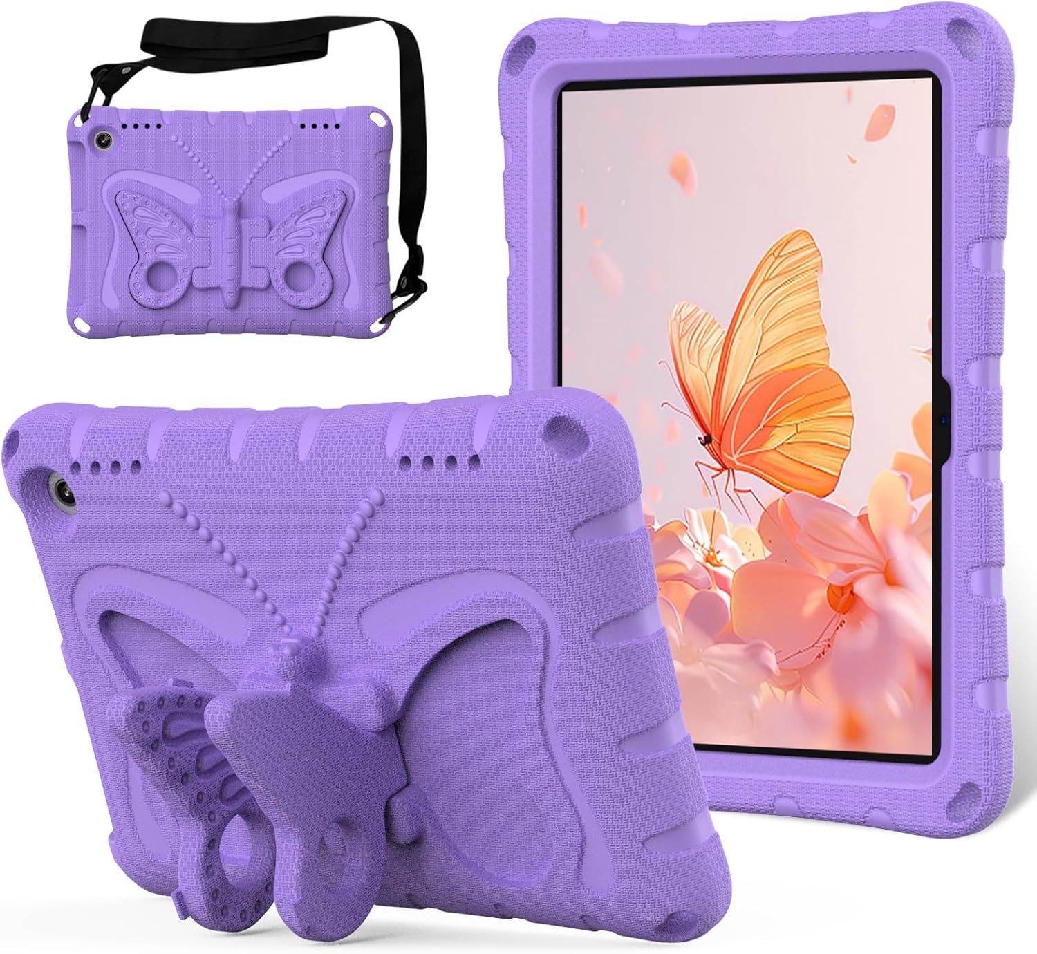 Butterfly Wings Kickstand Case for Kindle Fire HD8 Kids Tablet