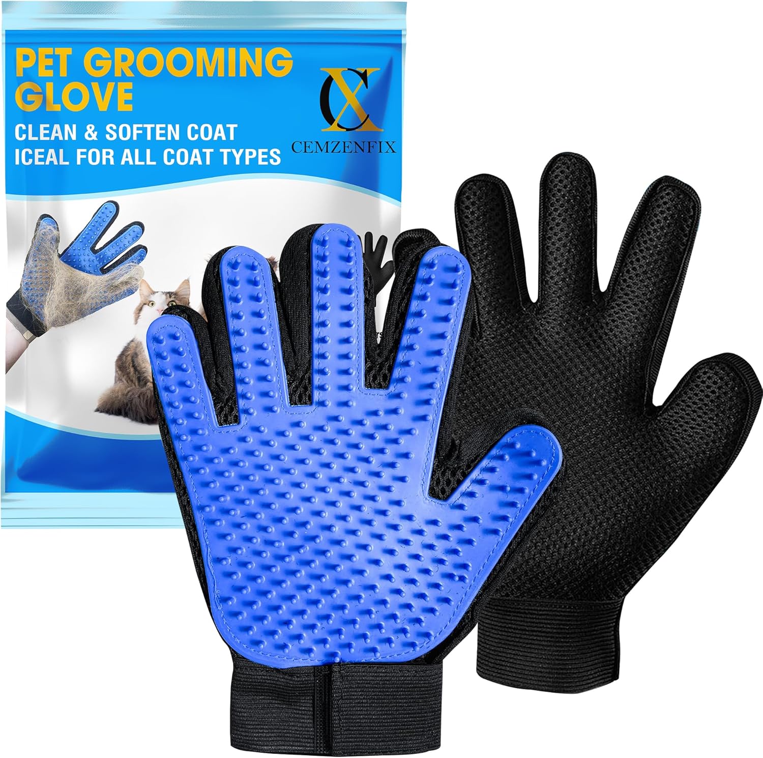 Efficient Pets Hair Remover Gloves - CEMZENFIX
