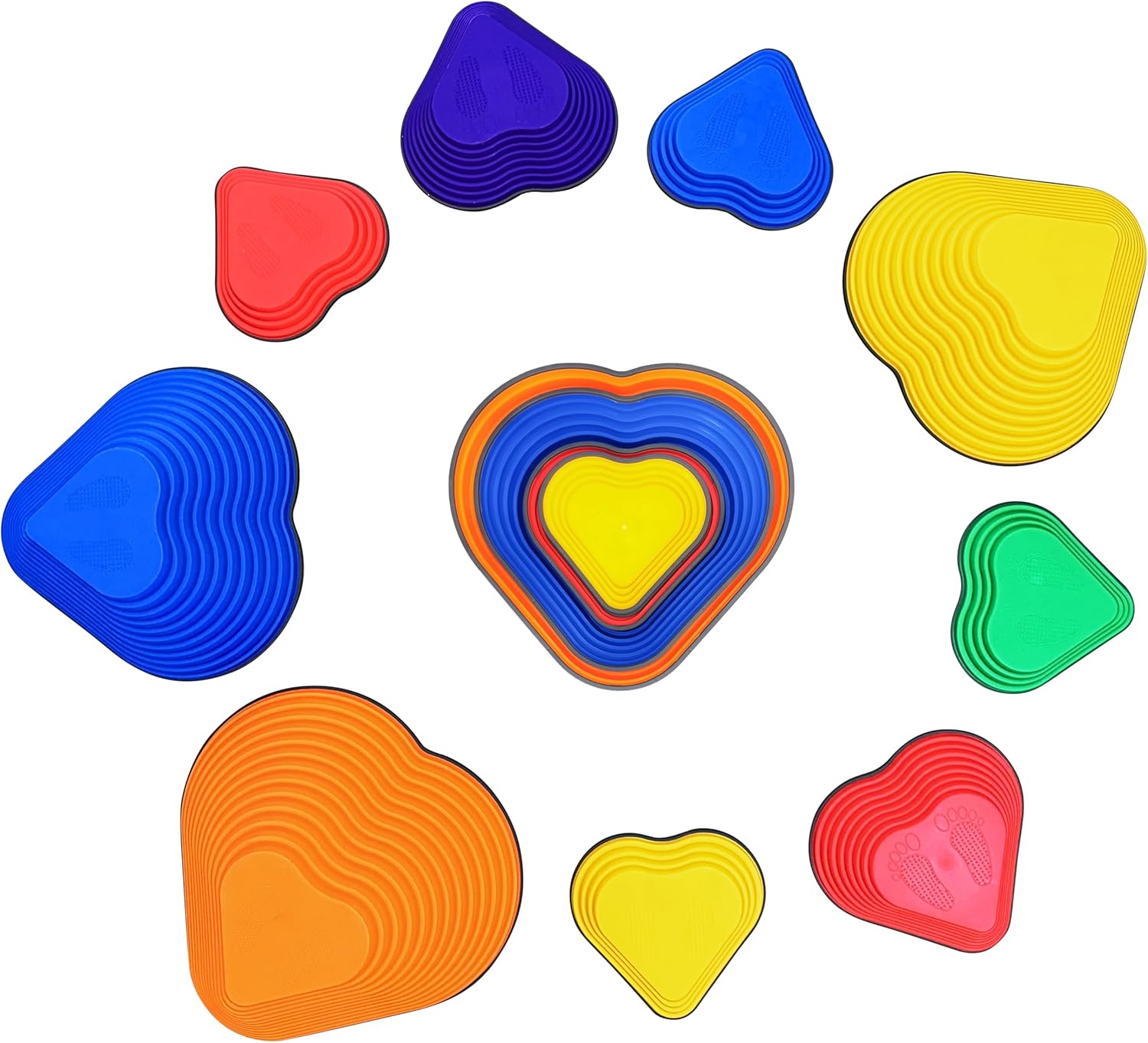 9pc Heart-Shaped Balance Toy - Boost Balance & Coordination!