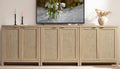 SICOTAS Rattan Sideboard Buffet Storage Cabinet - Boho Large Credenza
