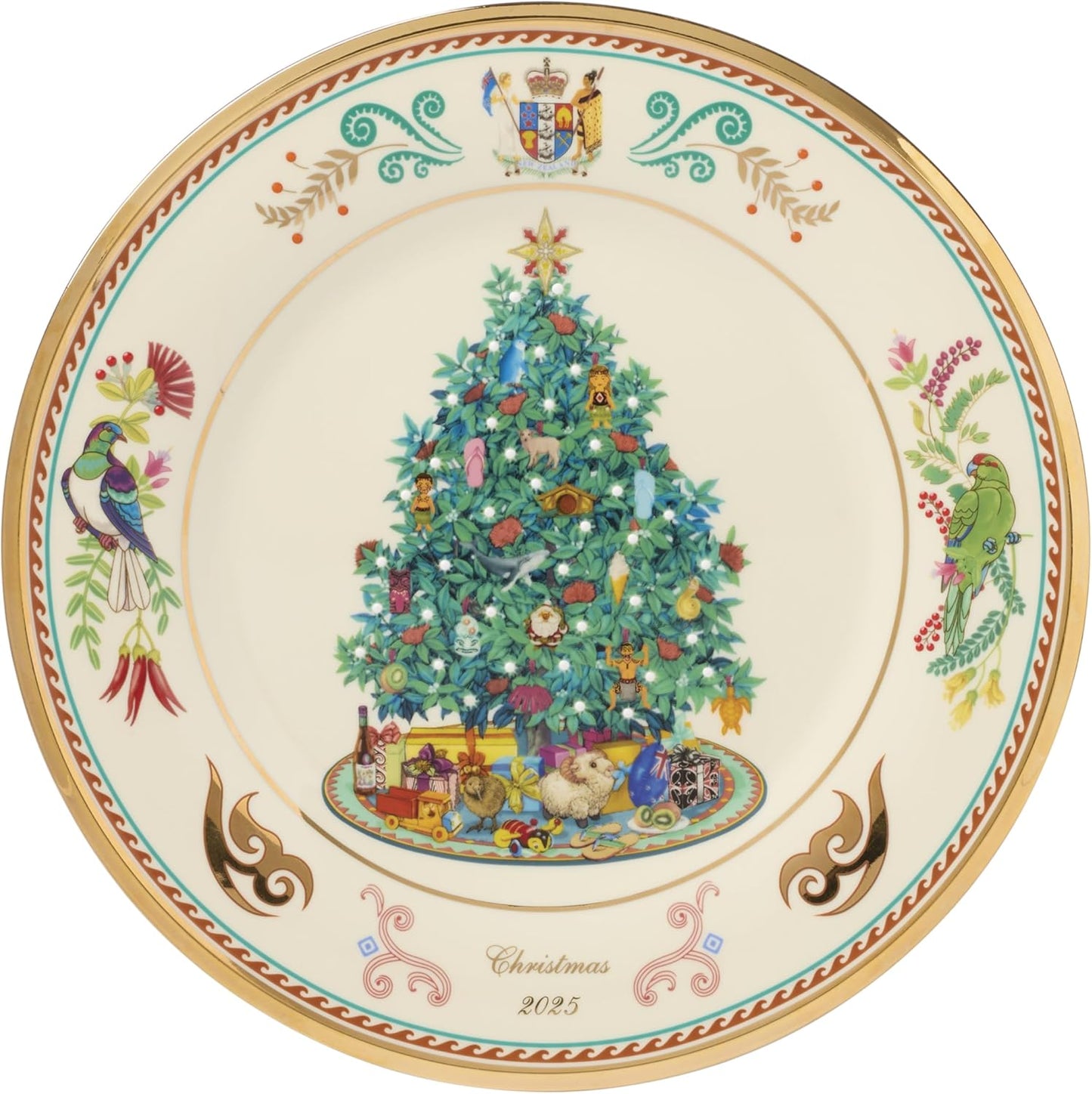 Lenox Trees Around The World Plate for Christmas Decor