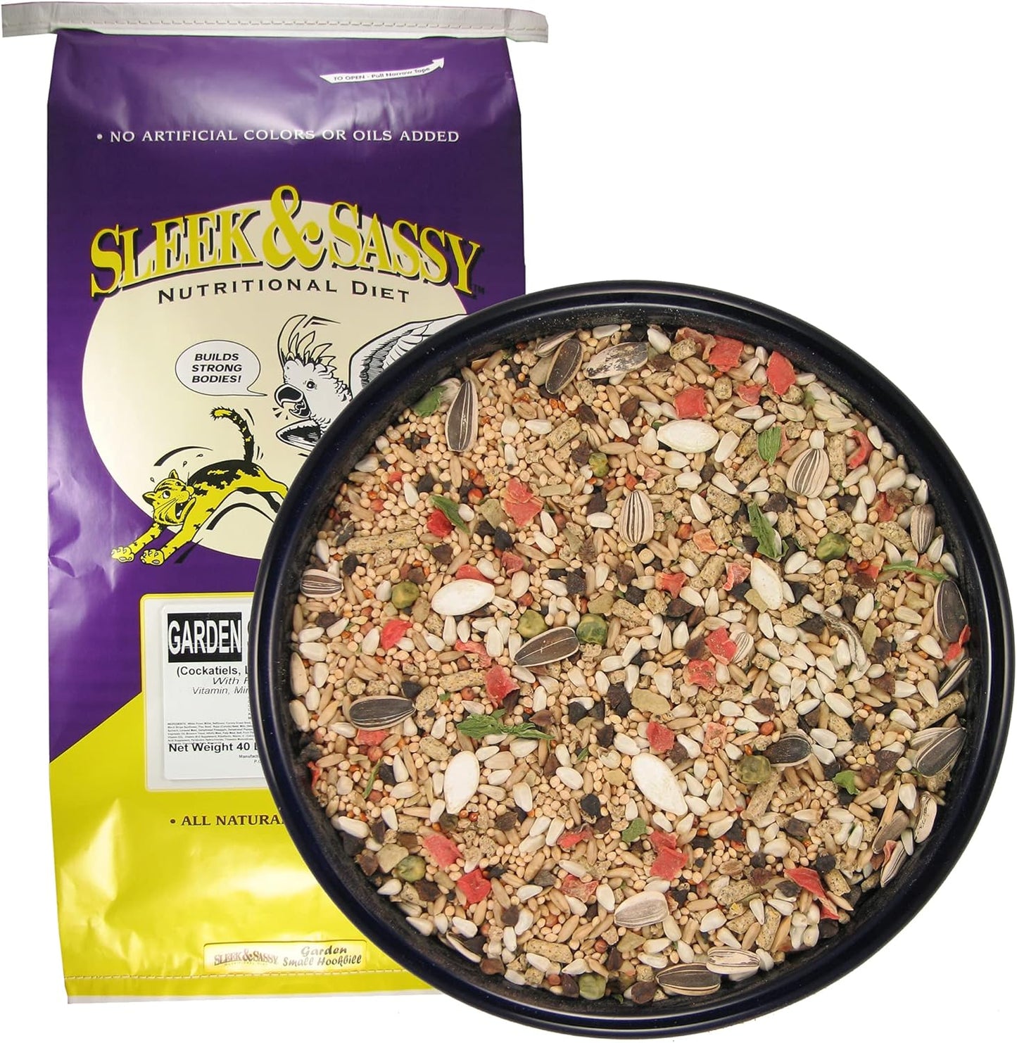 SLEEK & SASSY Garden Small Hookbill Bird Food for Small Birds