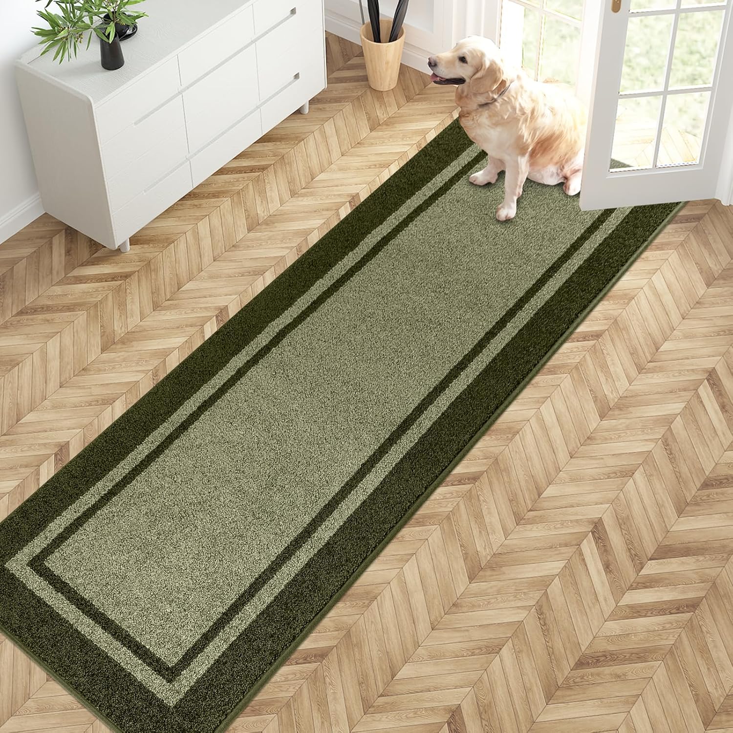 PURRUGS Dirt Trapping Door Mat 24in x 84in for Entryways