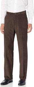 Corduroy Expandable Waist Pants for Men - Classic & Straight Fit