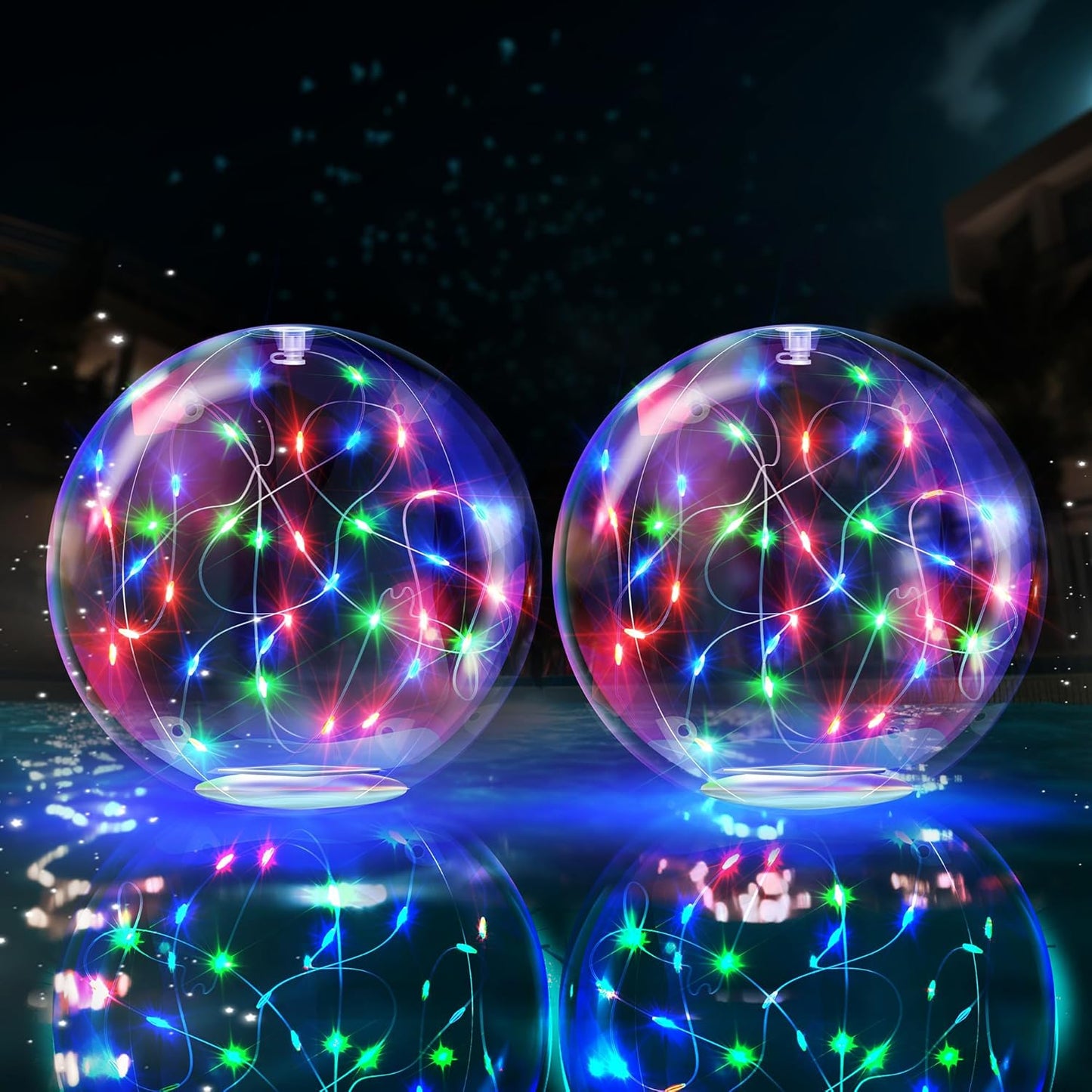 TIALLY Fairy Solar Floating Pool Lights - Enchanting 14in LED Decor