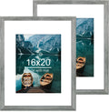 Set of 2 Rustic 16x20 Picture Frames for Home Decor and Gifting