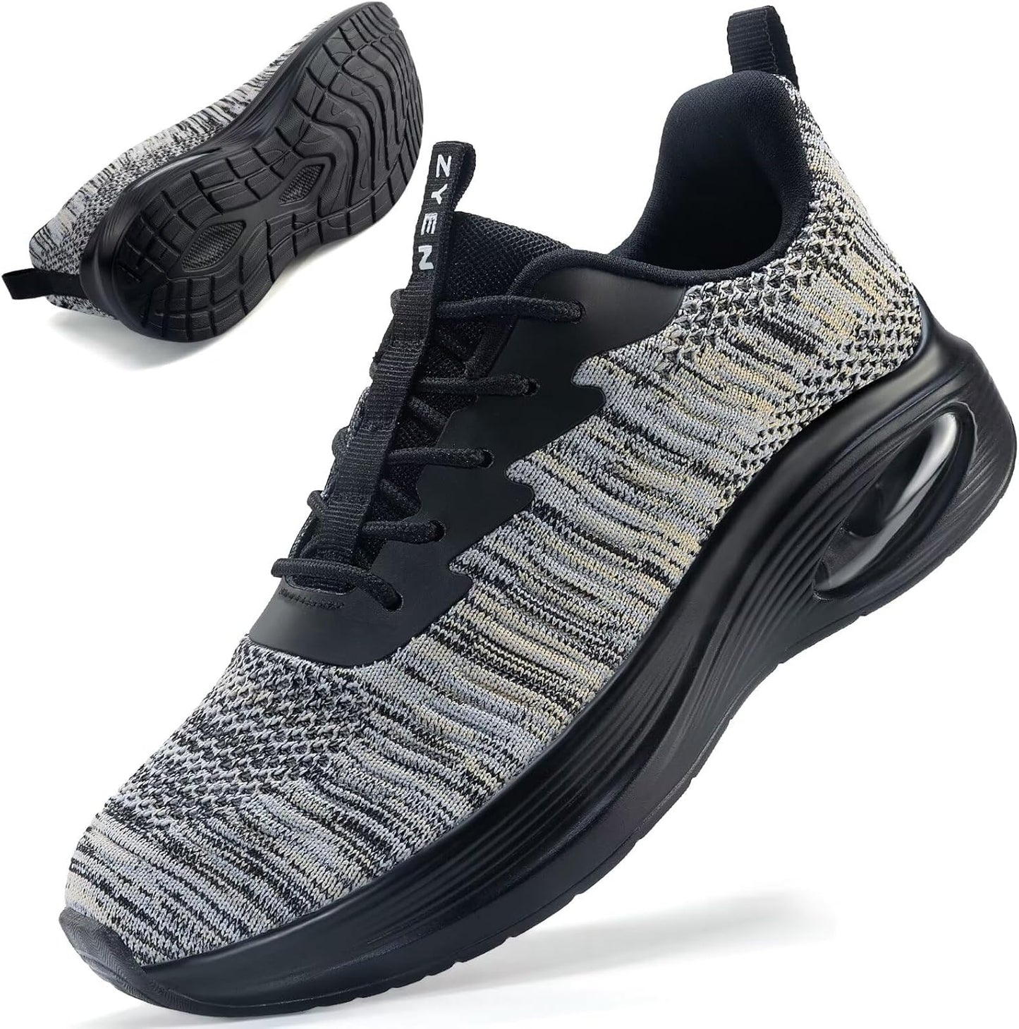 ZYEN Wide Toe Box Shoes for Women with Air Cushion Support