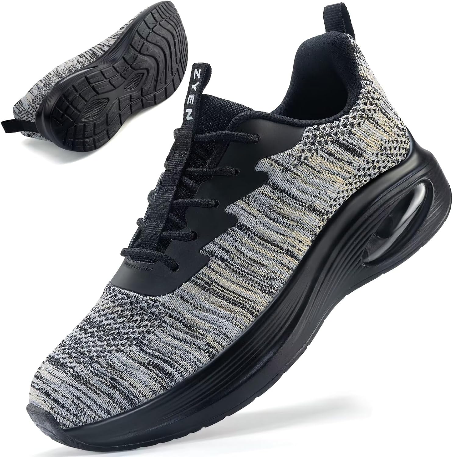 ZYEN Wide Toe Box Shoes for Women with Air Cushion Support