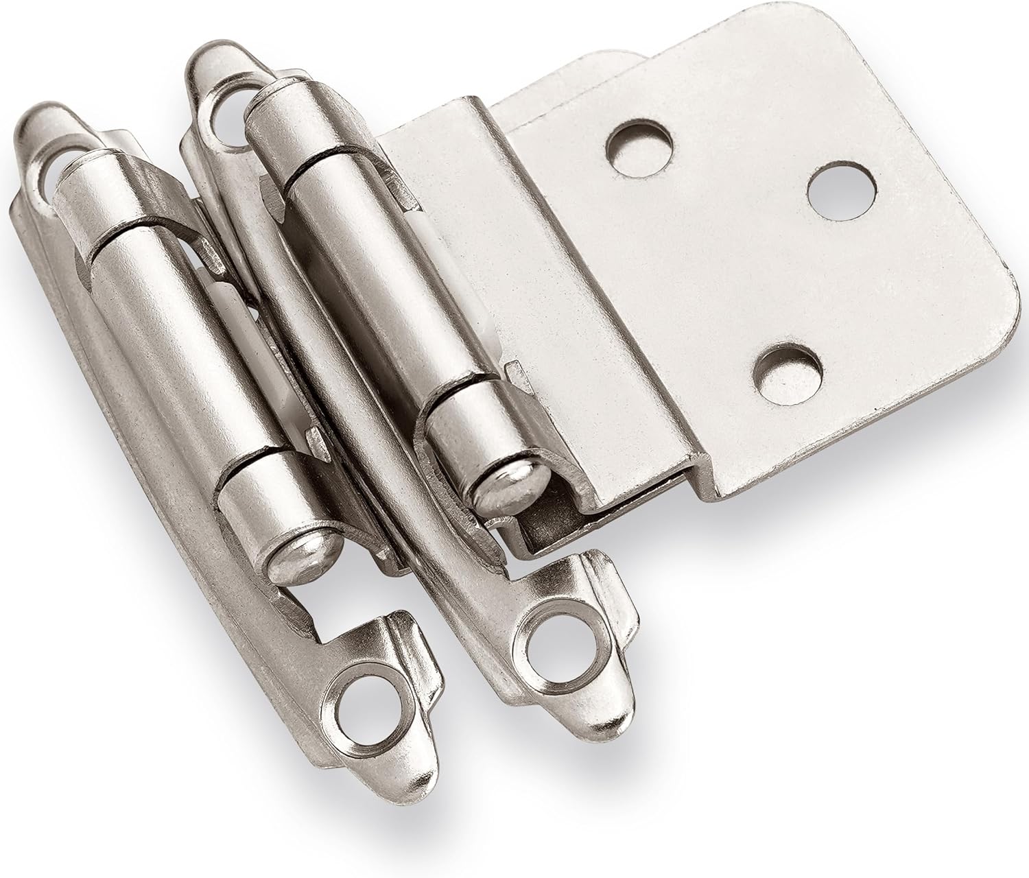 DecoBasics 3/8 Inset Cabinet Hinges Brushed Nickel for Kitchens