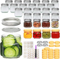 30 Pack 8oz Mason Jars with Lids - Half Pint Canning Jars for Gifts