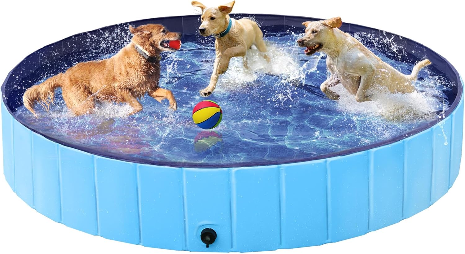 Yaheetech Foldable Dog Pool for Large and Medium Dogs, 63 in