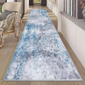 HEBE Hallway Runner Rug 2ftx10ft Vintage Distressed Non Slip