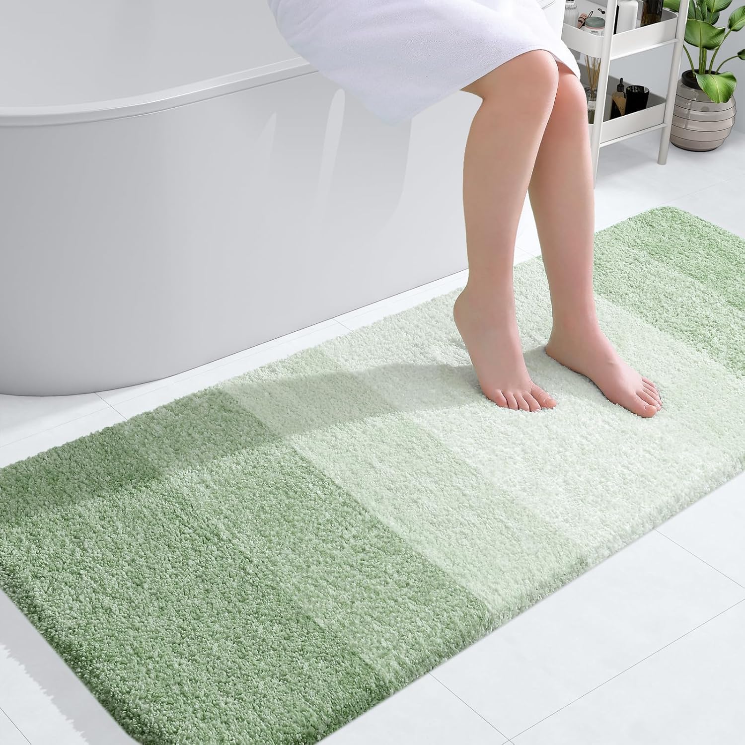 OLANLY Bathroom Runner Rugs 54x24 for Soft Comfort and Style