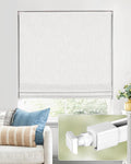 No Tools No Drill Cordless Roman Shades for Indoor Windows 100% method