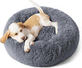 Bedsure Calming Dog Bed for Small Dogs - Donut Plush Comfort