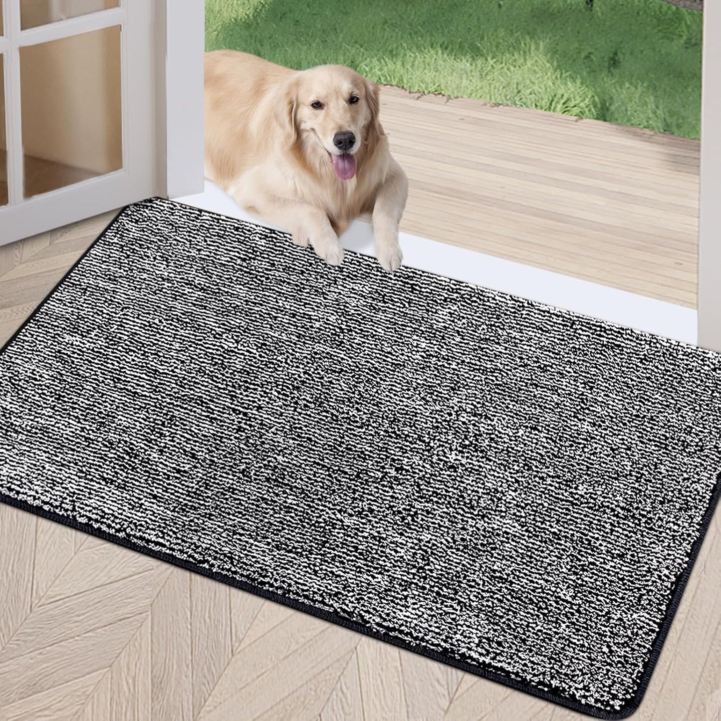 REFETONE Indoor Doormat 36x59 Absorbent Non-Slip Rug for Entryway