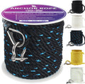 Boat Anchor Rope 50 ft x 1/2 inch for Towing and Mooring