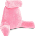 Pink Husband Pillow XXL Reading Bed Chair Pillow with Arms